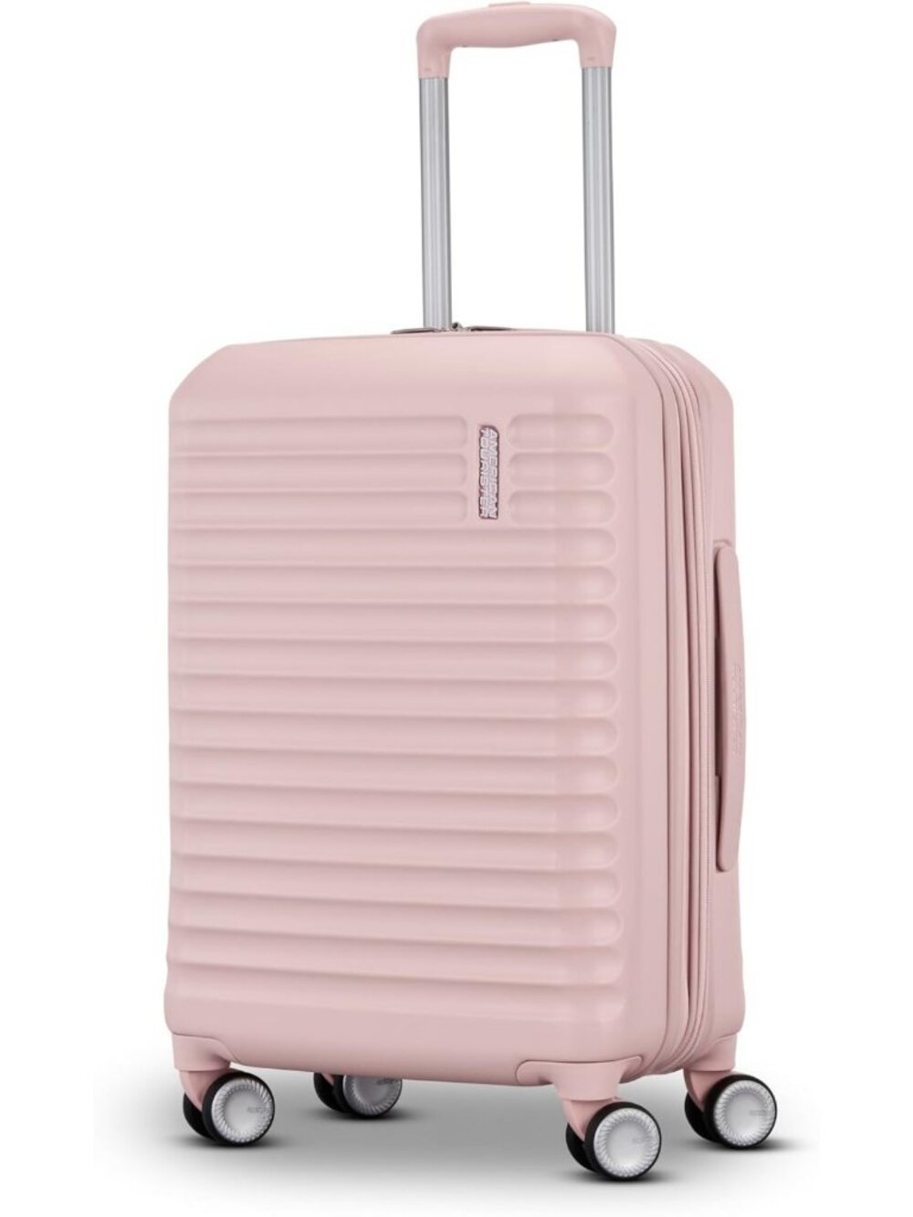 Durable Hardside Carry-On Spinner Luggage, Airline Approved, Expands 1.5", Pink